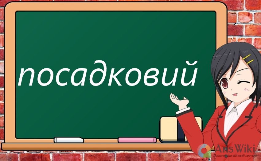 «Посадковий» чи «посадочний»?